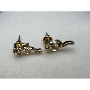 New Rose Gold Plated Earrings With Stem Studs Fashion Jewelry Everyday Wear